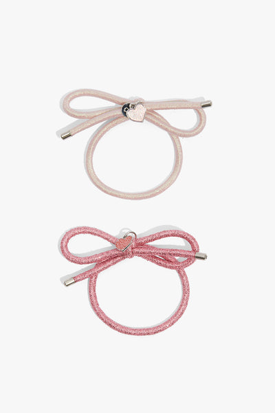 Bow Hair Tie Pack Of 2