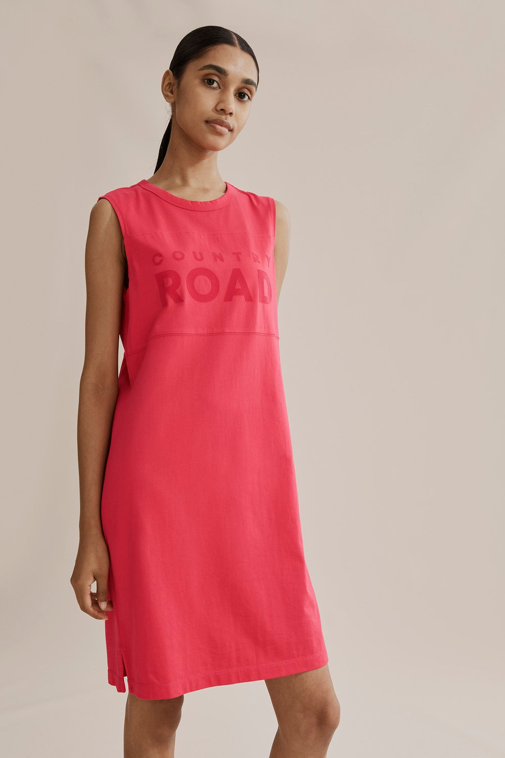 Cotton Modern Logo Tank Dress