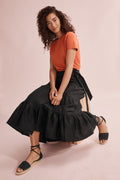 Linen Wrap Skirt