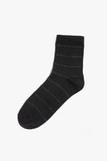 Fine Metallic Quarter Crew Sock