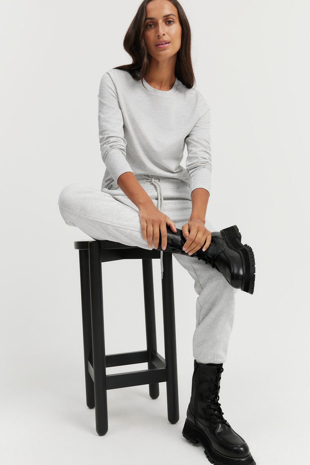 Long Sleeve Cotton Slub T-Shirt