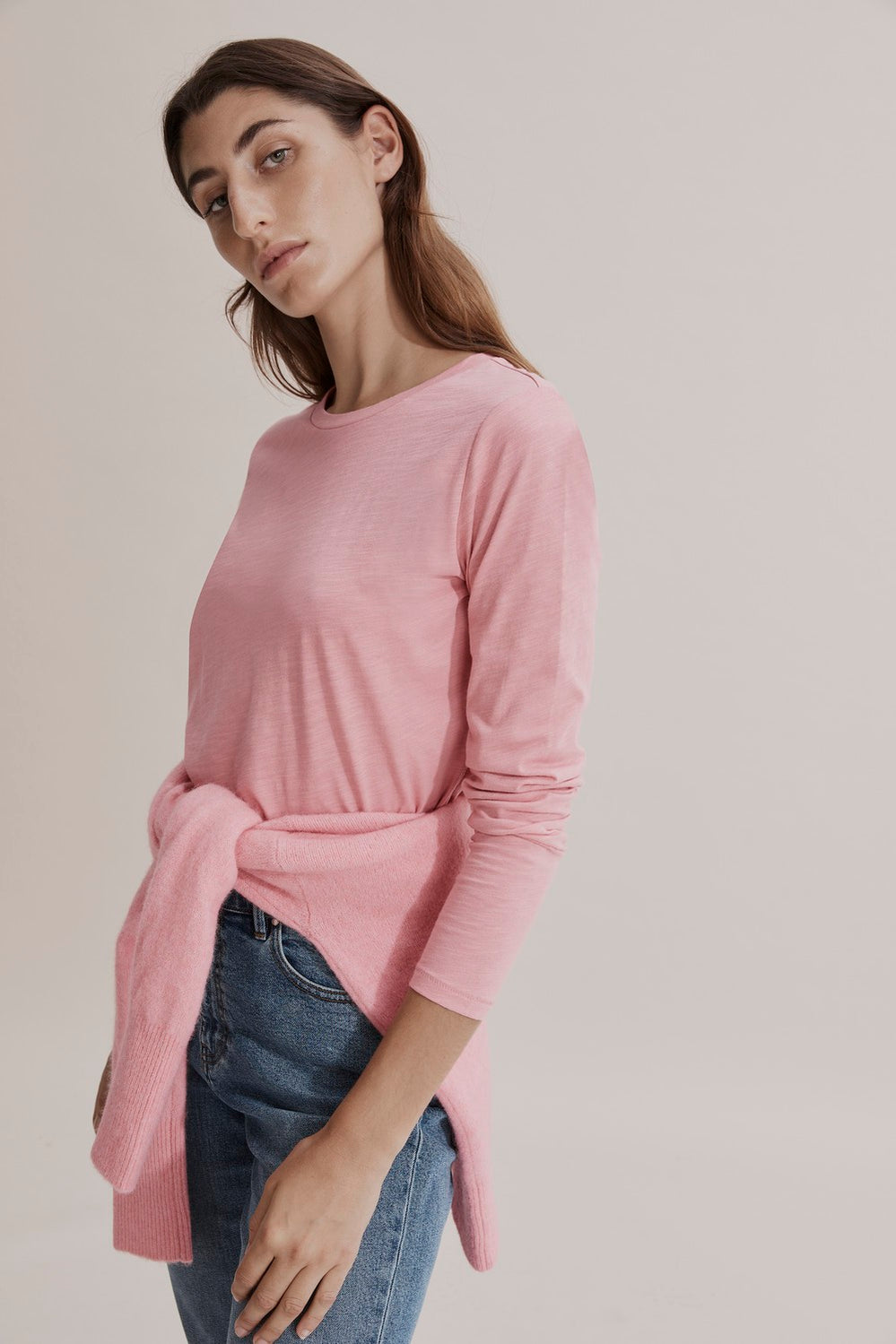 Long Sleeve Cotton Slub T-Shirt