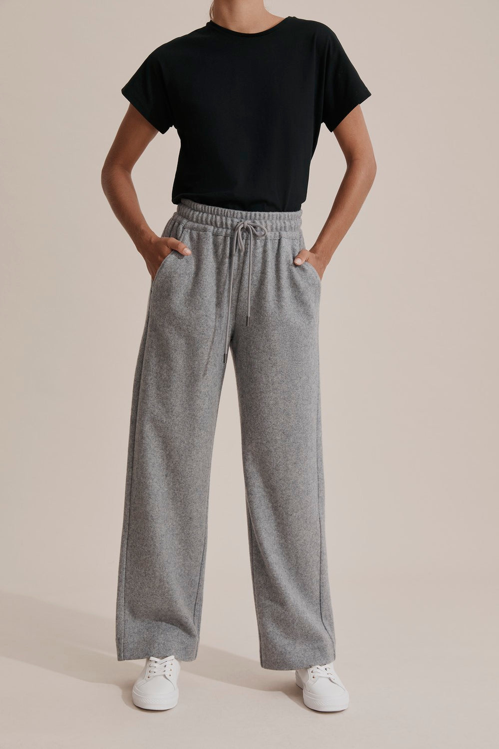 Felt Wide Leg Pant