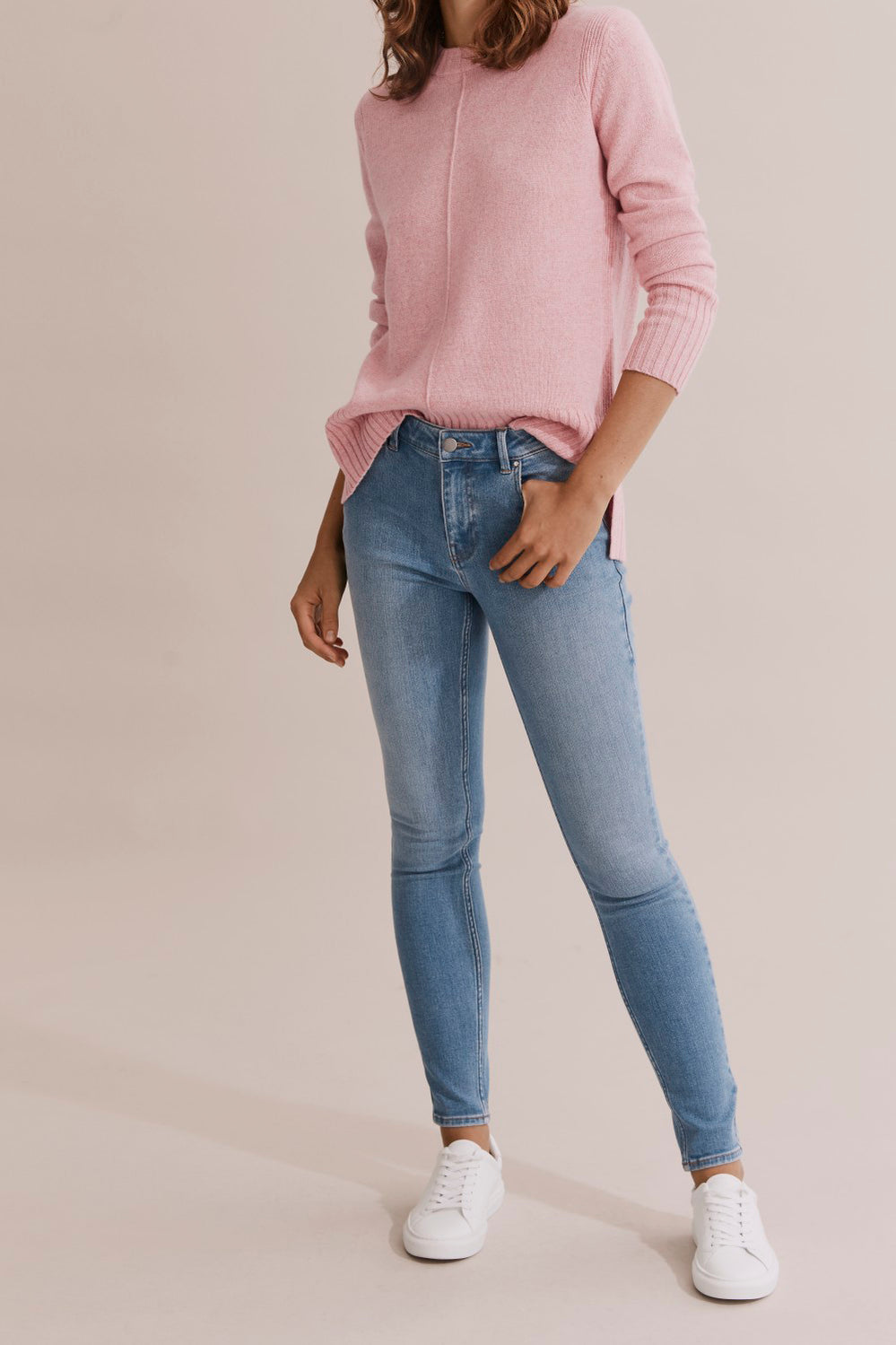 Cotton Mid Rise Skinny Jean