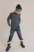 Cotton Double Faced Stripe T-Shirt