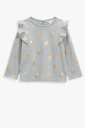 Cotton Heart Print T-Shirt