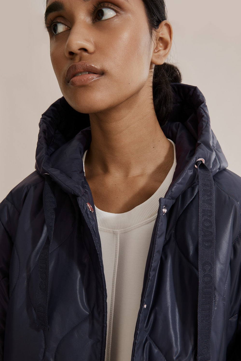 Polyester Puff Sleeve Spray Jacket