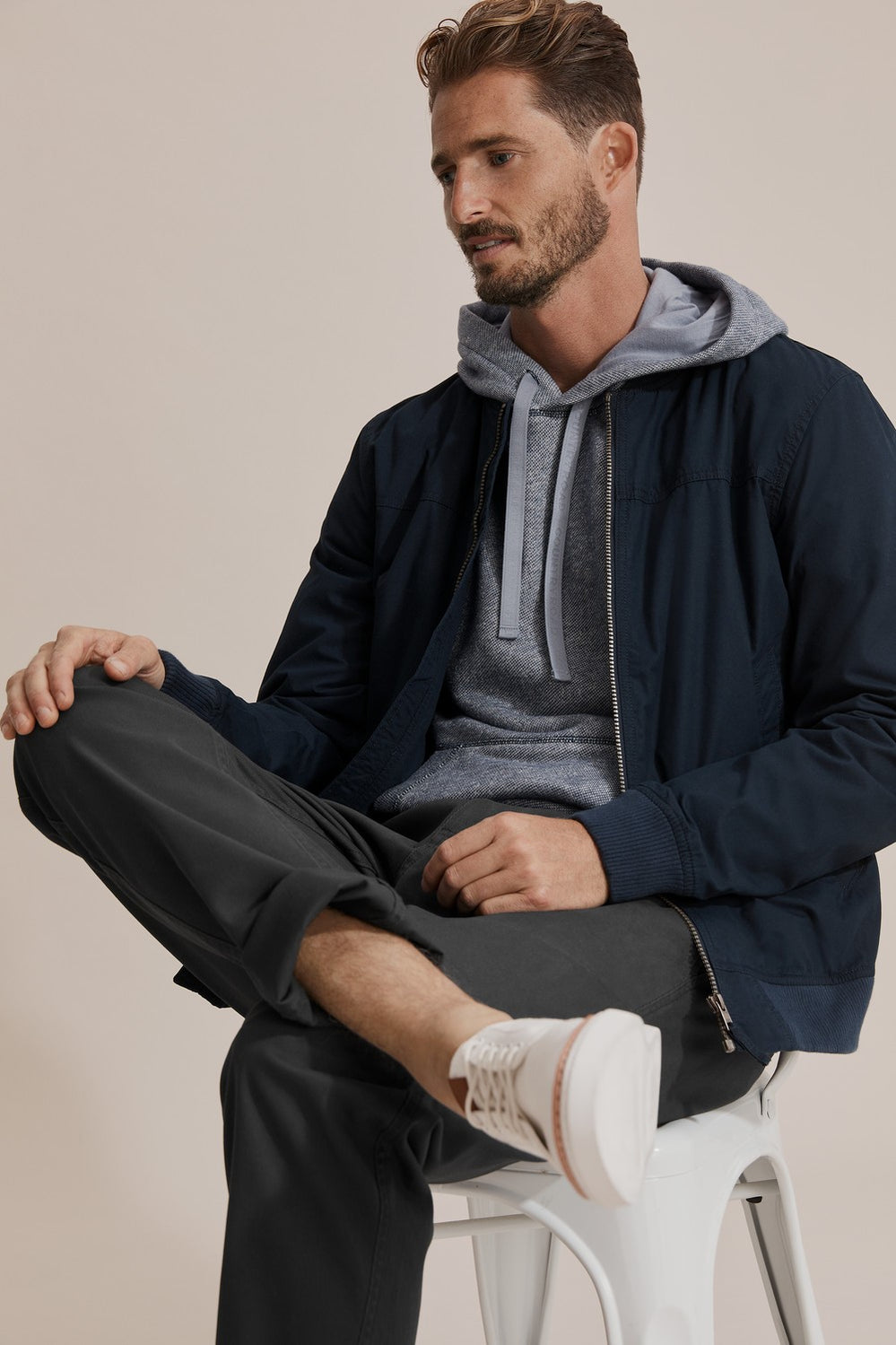 Washed Bomber Jacket
