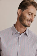 Slim Micro Check Travel Shirt