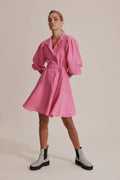 Gathered Sleeve Dress