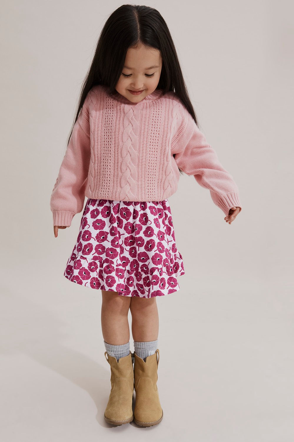 Poppy Detail Skirt