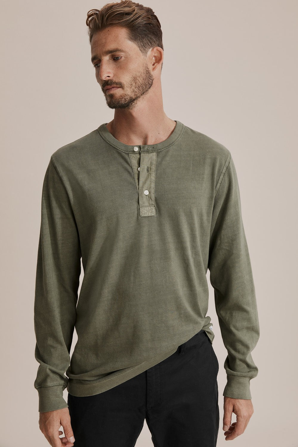 Vintage Wash Henley