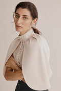 Button Through Cape Blouse