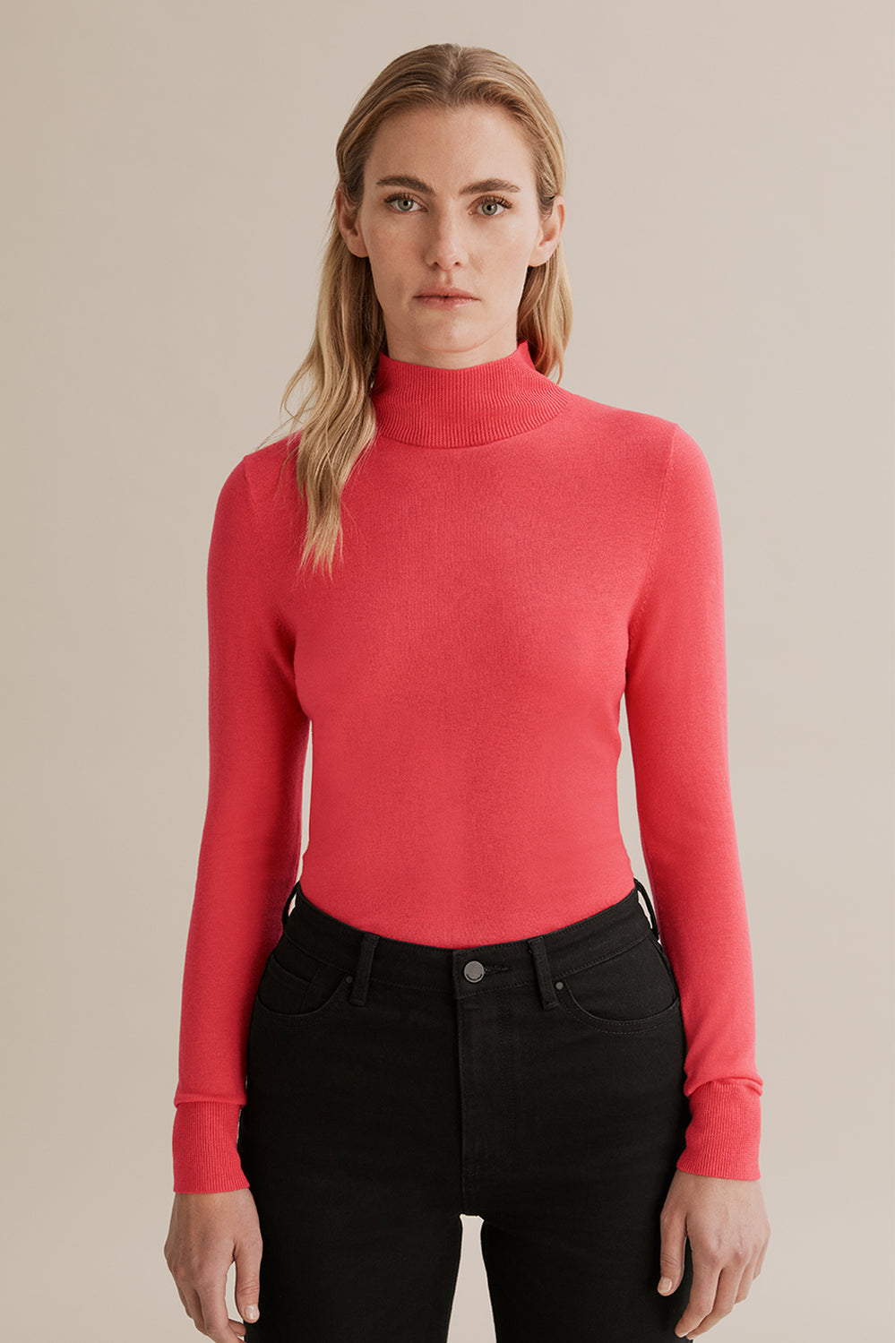 Merino Wool Silk Long Sleeve Knit
