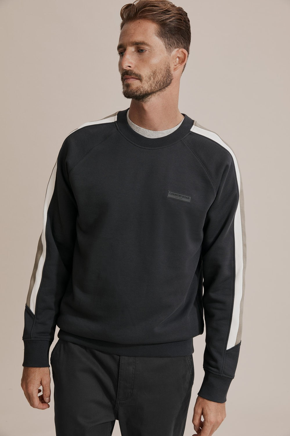 Cotton Sleeve Panel Sweat