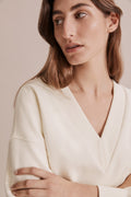 Cotton Modern V-Front Sweat