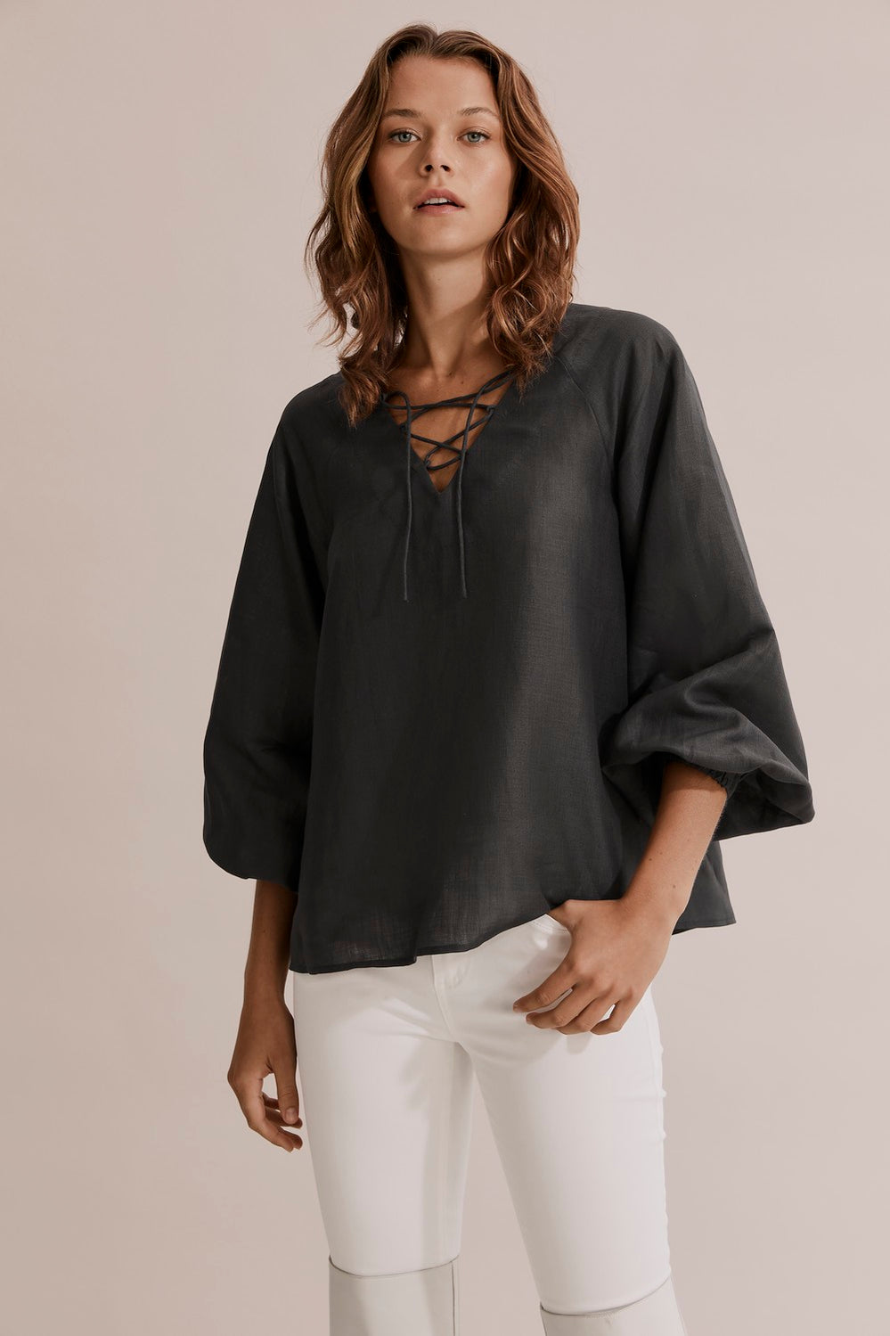 Lace Front Blouse