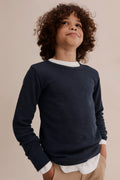Cotton Slub Texture Crew T-Shirt