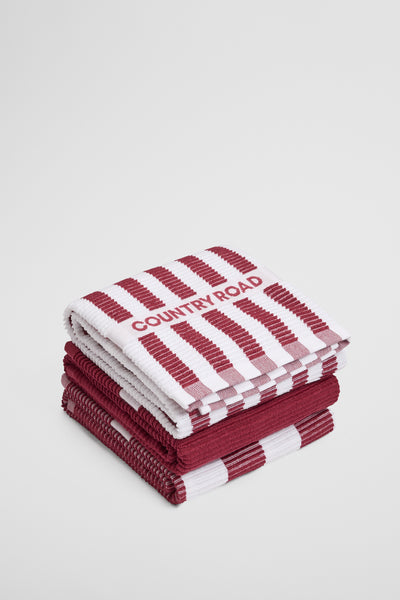 CR Stripe Australian Cotton Tea Towel Pack of 3