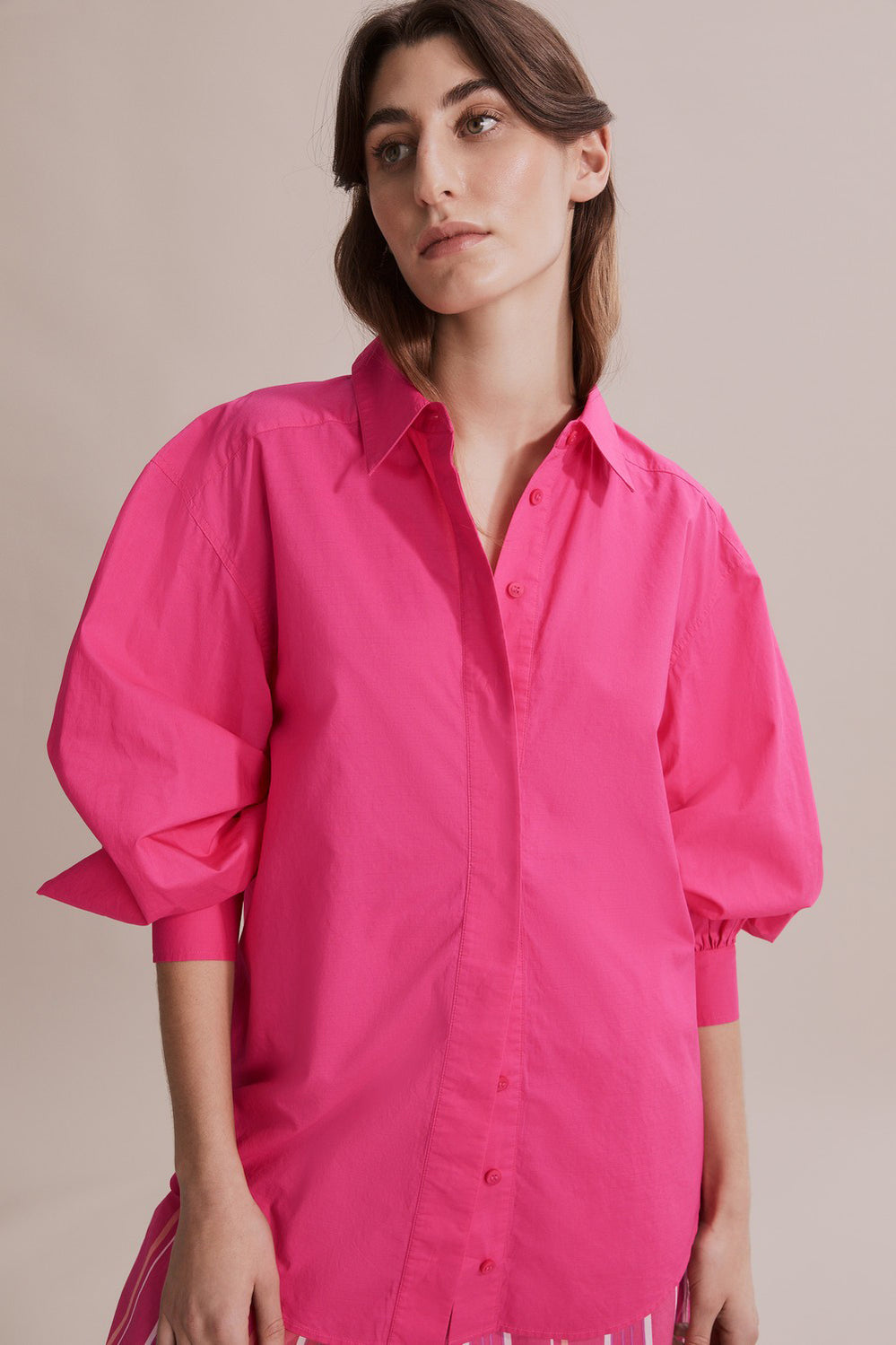 Long Sleeve Poplin Tunic