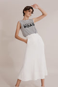 Linen Midi Skirt