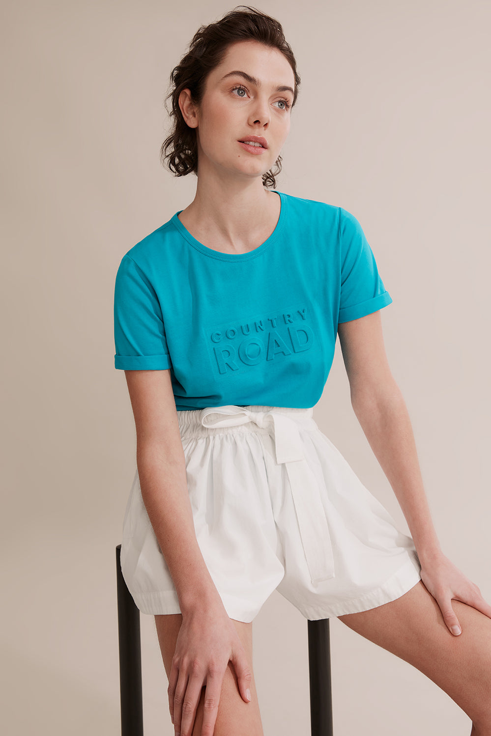 Cotton Modern Embossed T-Shirt