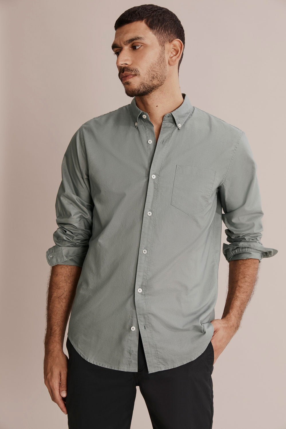 Regular Fit Washed Oxford Shirt