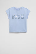Organically Grown Cotton Sequin Logo T-Shirt