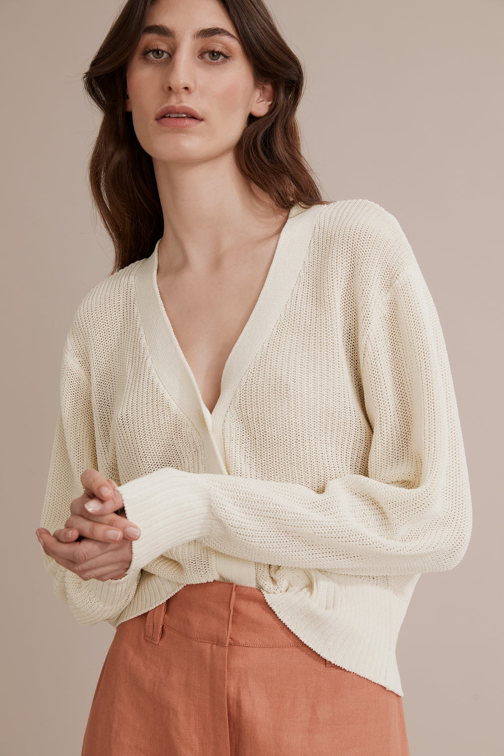 Mesh Knit Cardigan