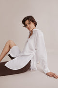 Linen Ruched Side Tunic