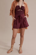 Pleat Front Short