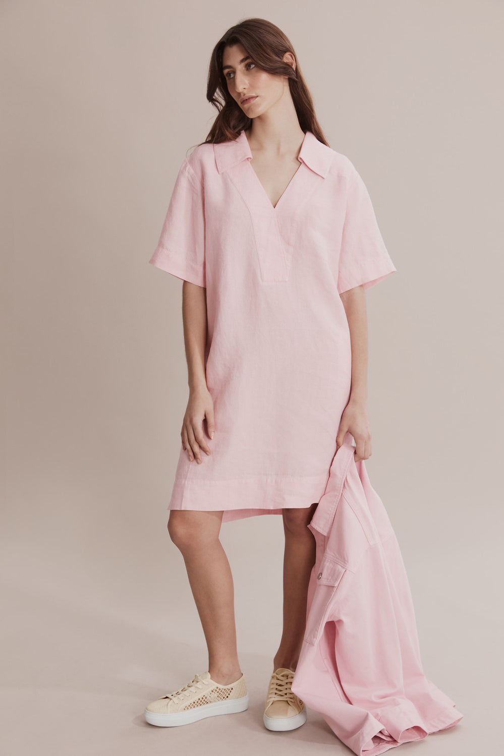 Linen Popover Dress
