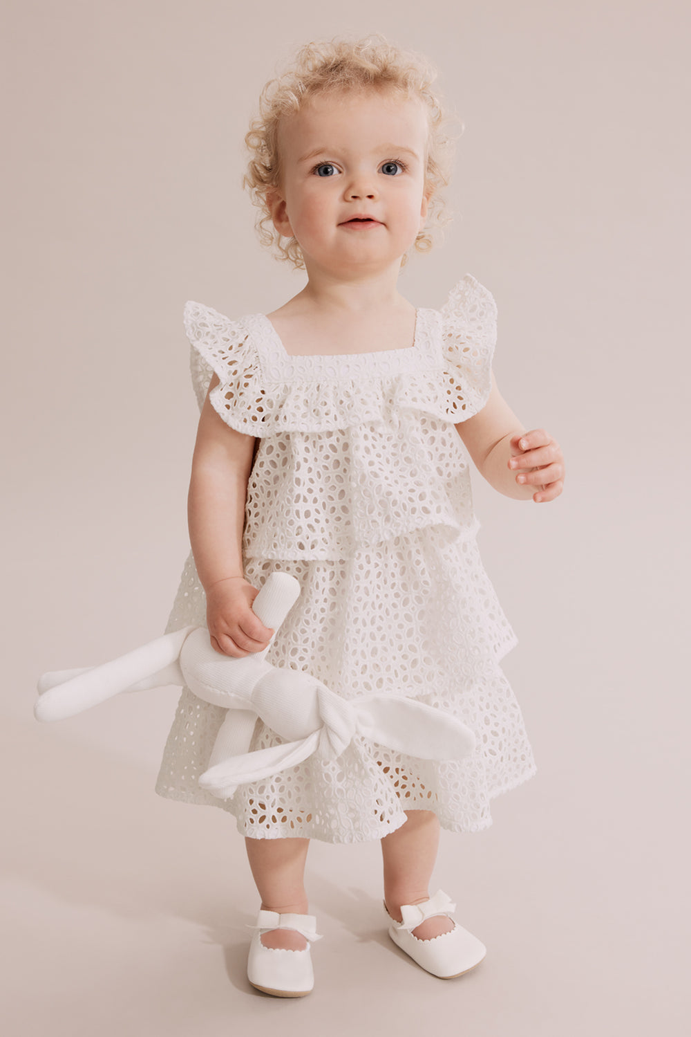 Broderie Tier Dress