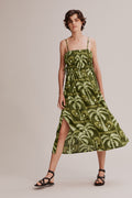 Linen Tie Detail Maxi Dress