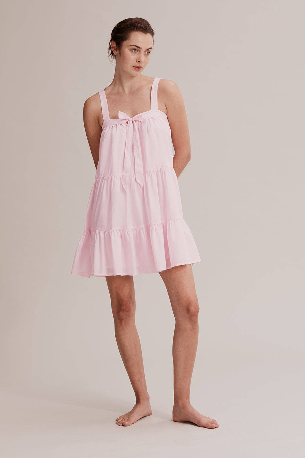 Woven Tie Front Nightie