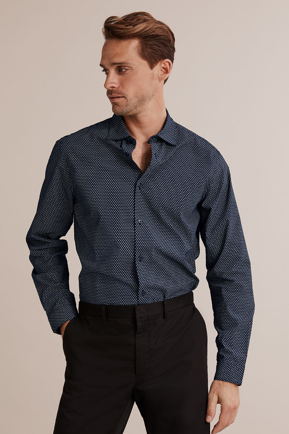 Regular Fit Mini Floral Shirt