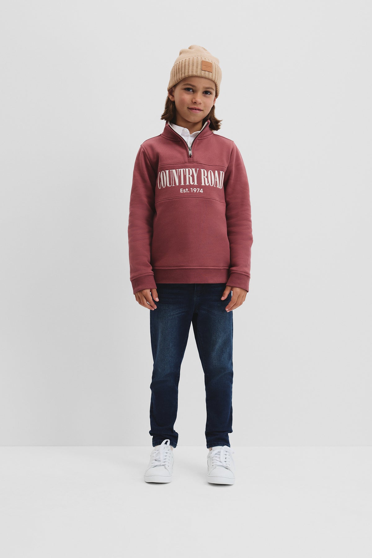 Australian Cotton Heritage Half Zip Sweat