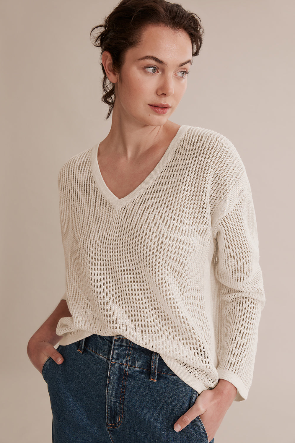 Lightweight V-Neck Knit