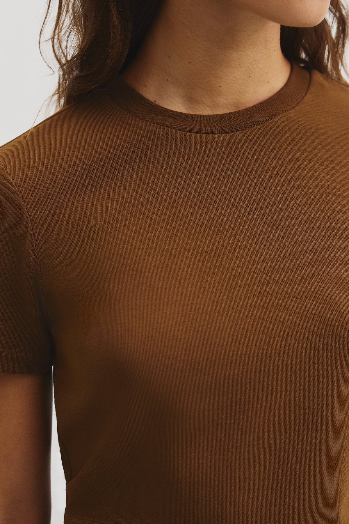 Australian Cotton Blend Fitted T-Shirt