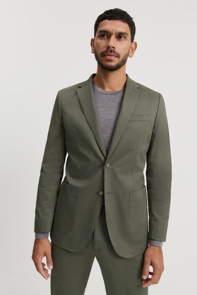 Slim Fit Cotton Stretch Blazer