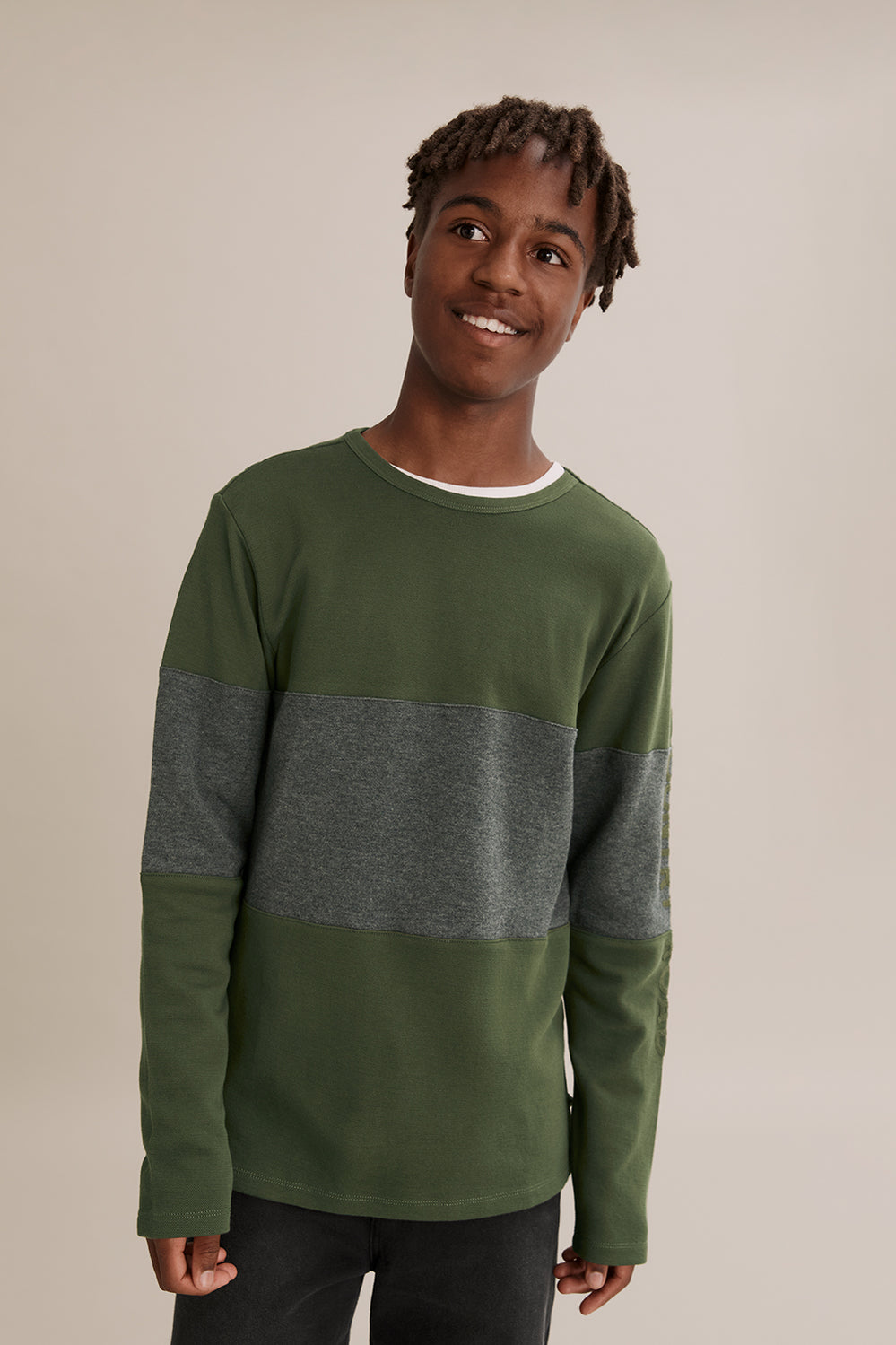 Teen Cotton Block Stripe T-Shirt