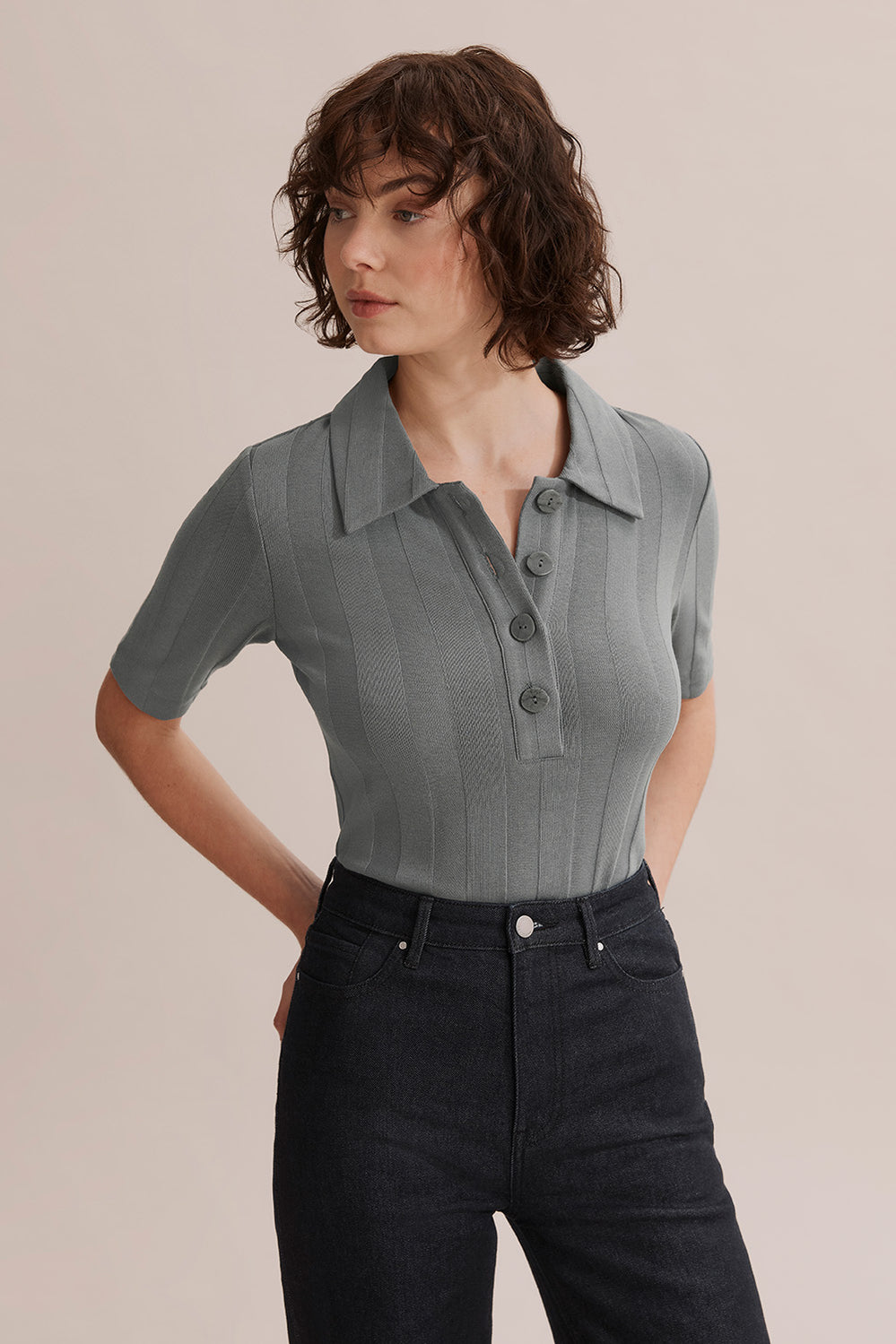 Cotton Modal Rib Polo