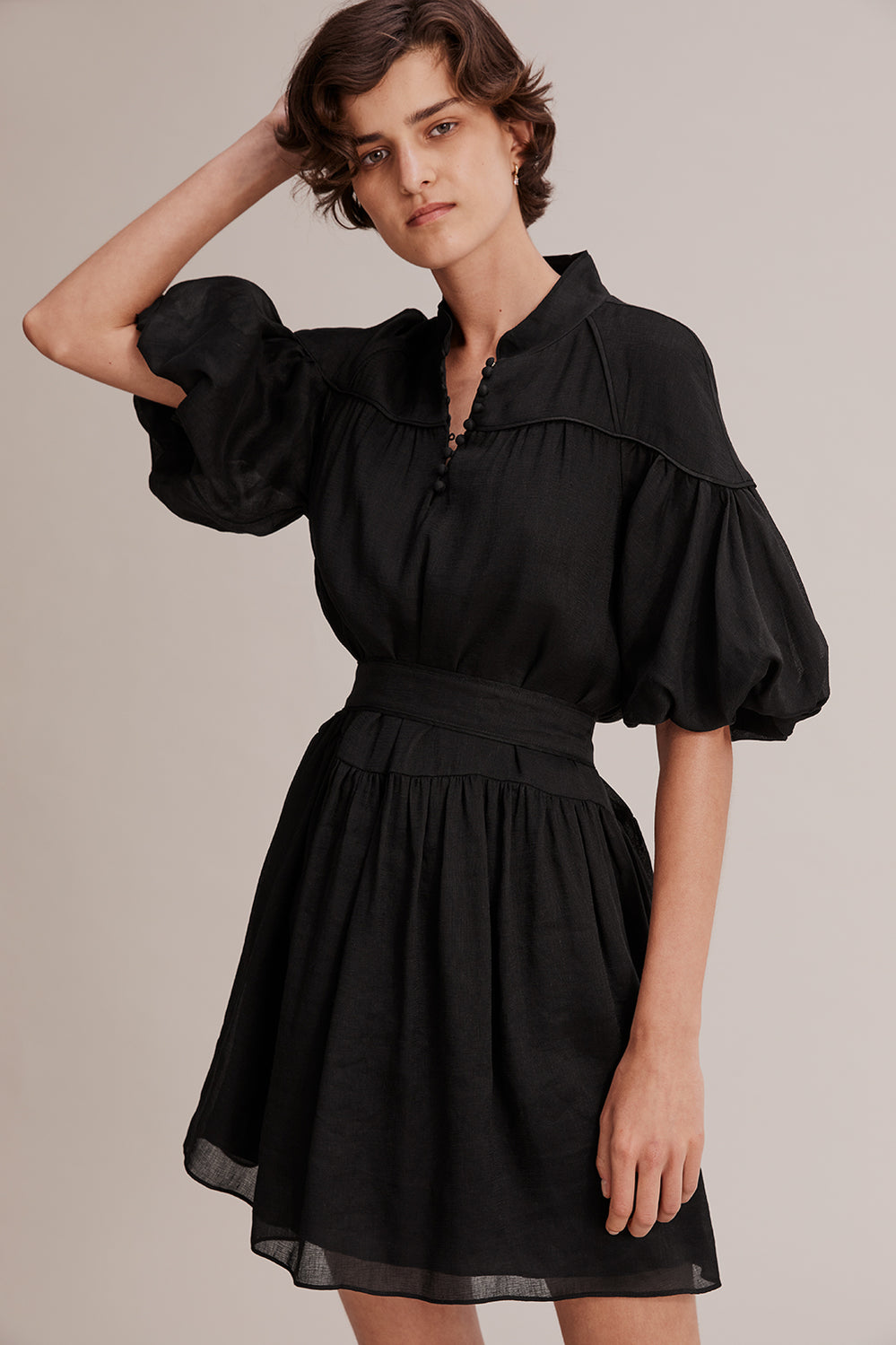 Blouson Sleeve Dress