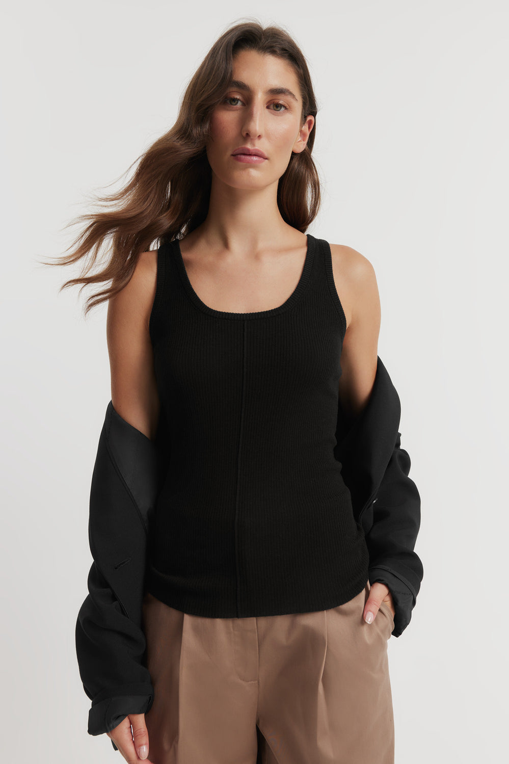 Merino Wool Silk Tank