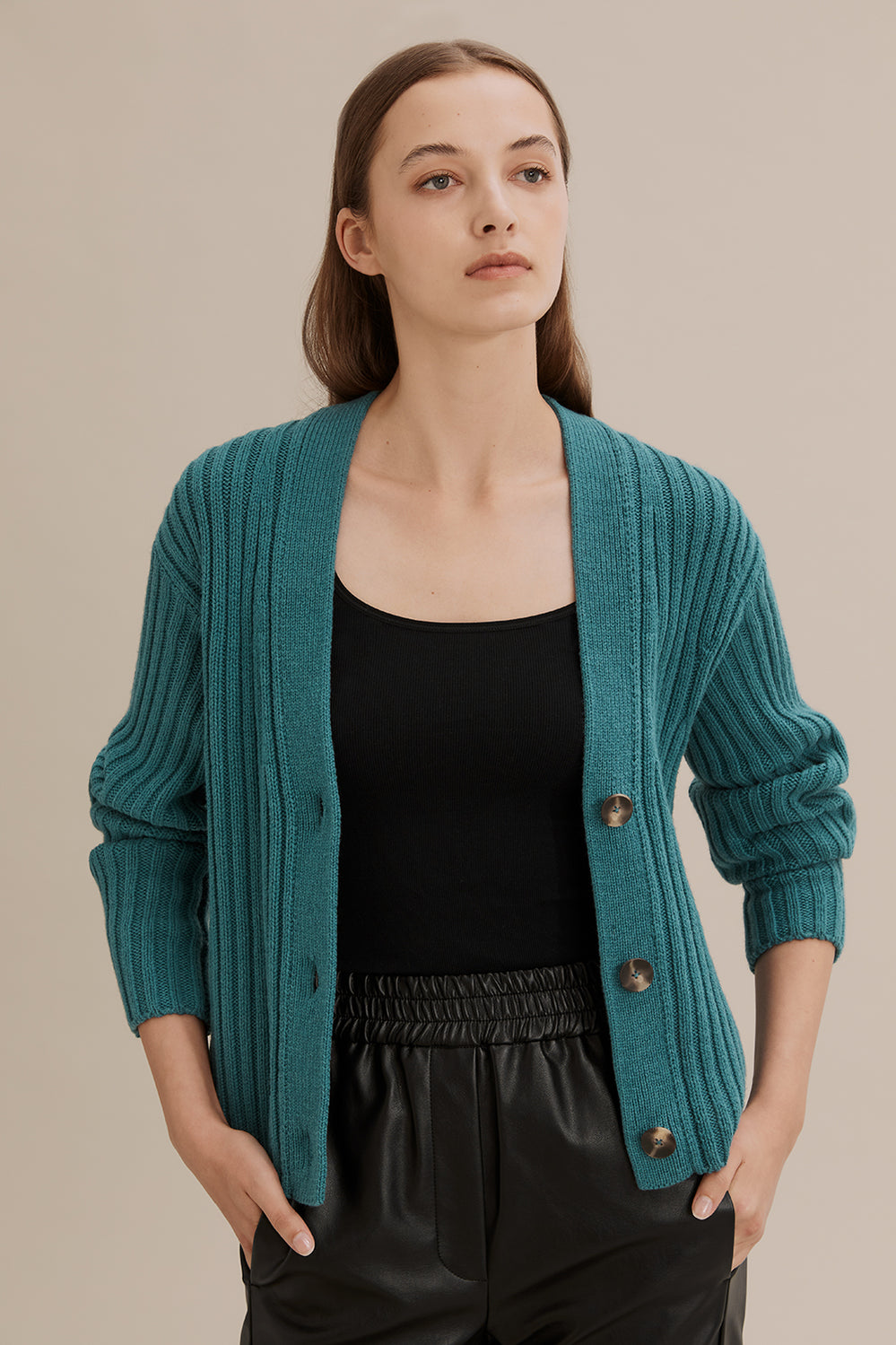 Ribbed Cardigan