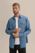 Regular Fit Washed Denim Shirt