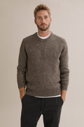 Merino Nep Crew Knit