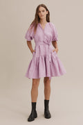 Puff Sleeve Mini Dress