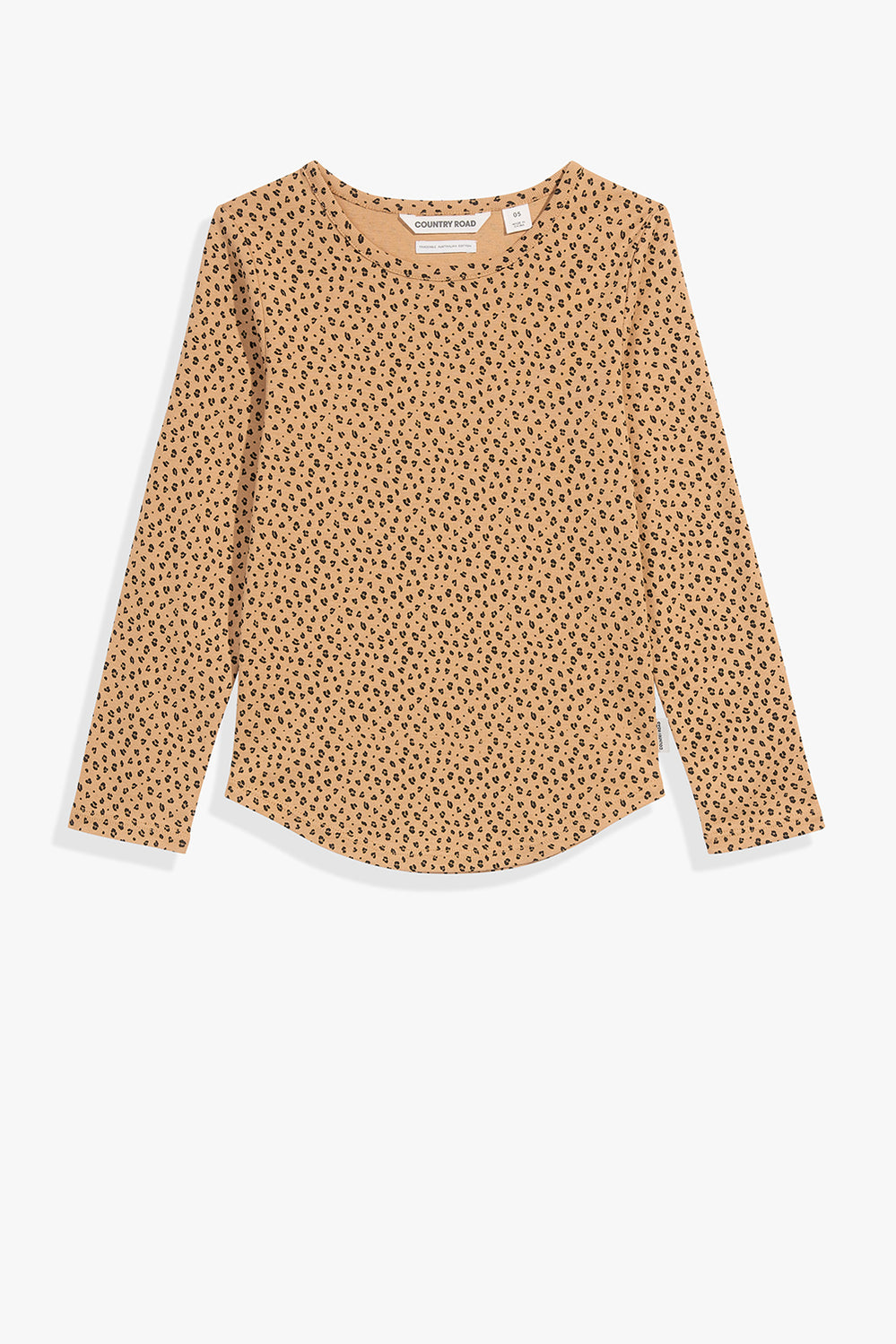 Cotton Leopard Rib T-Shirt