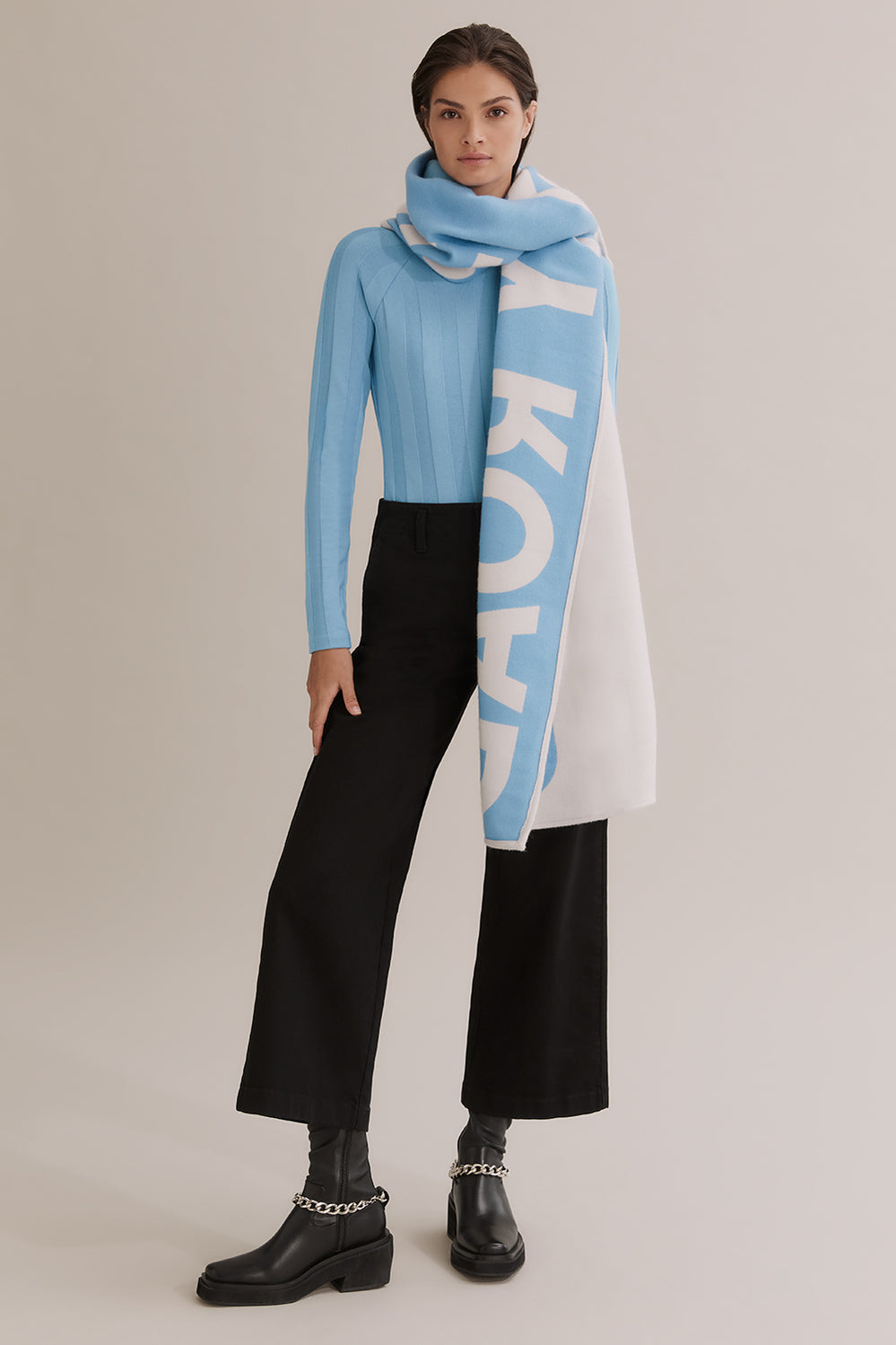 Rib Self Stripe Top